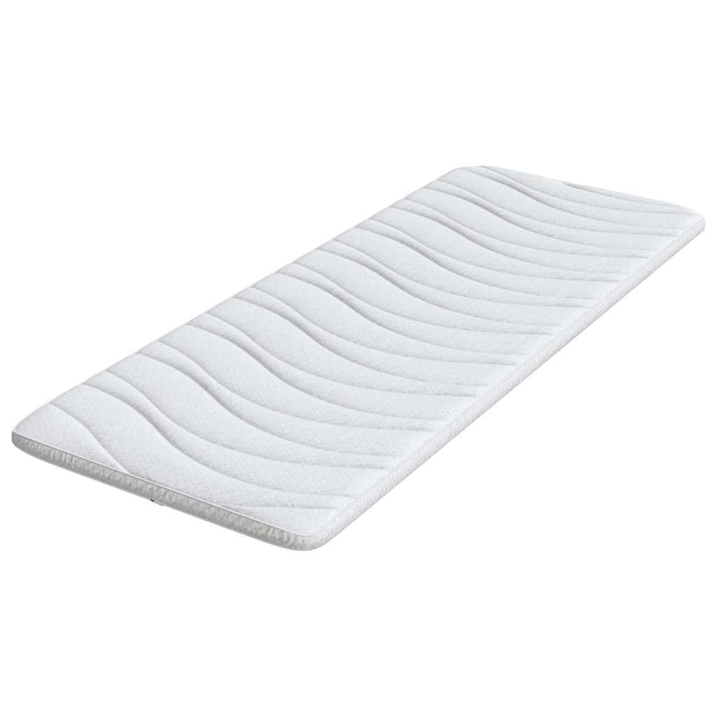 Matratzenauflage Weiß Strickstoff