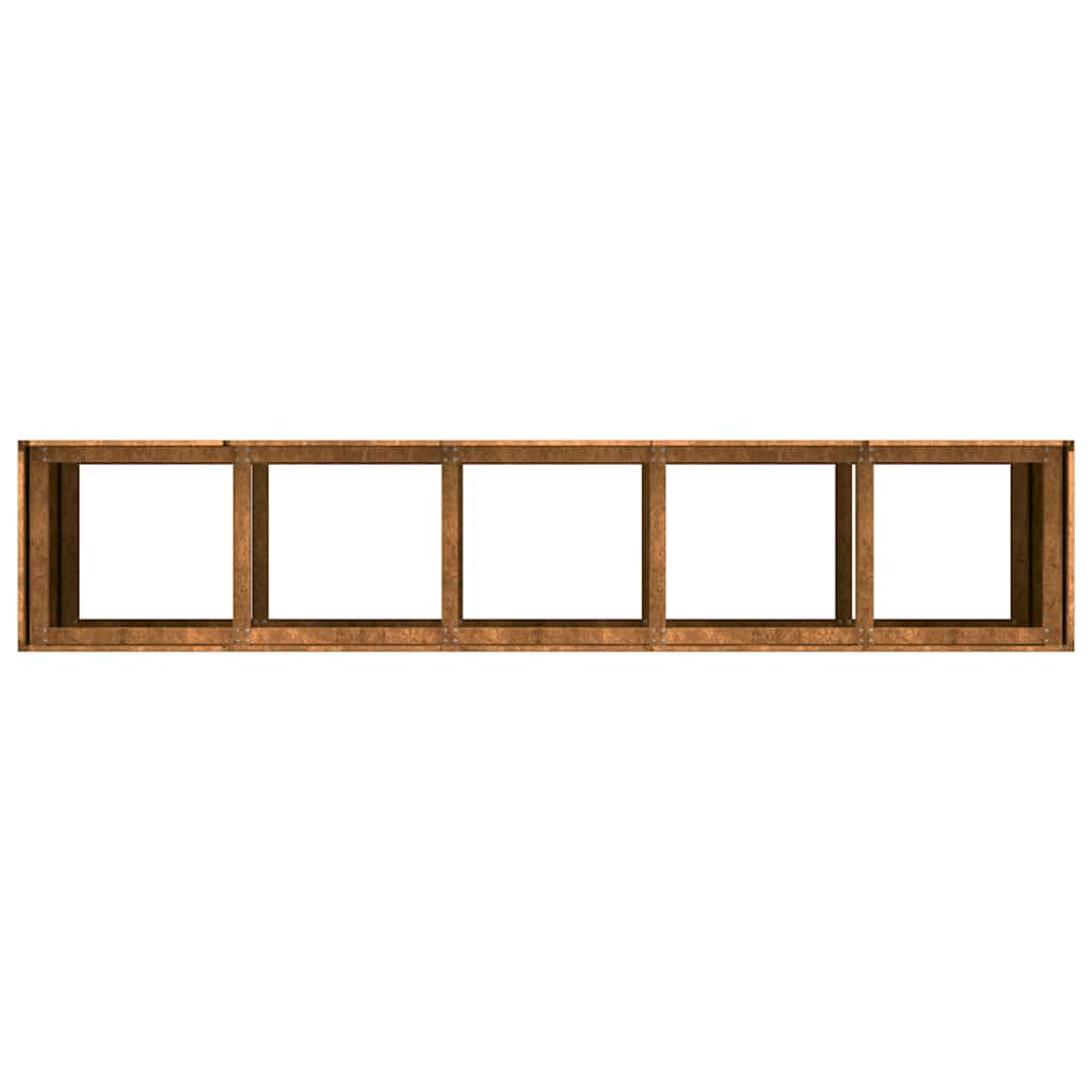 Pflanzkübel Rostig 200X40X80 Cm Wetterfester Stahl Verzinkter Stahl