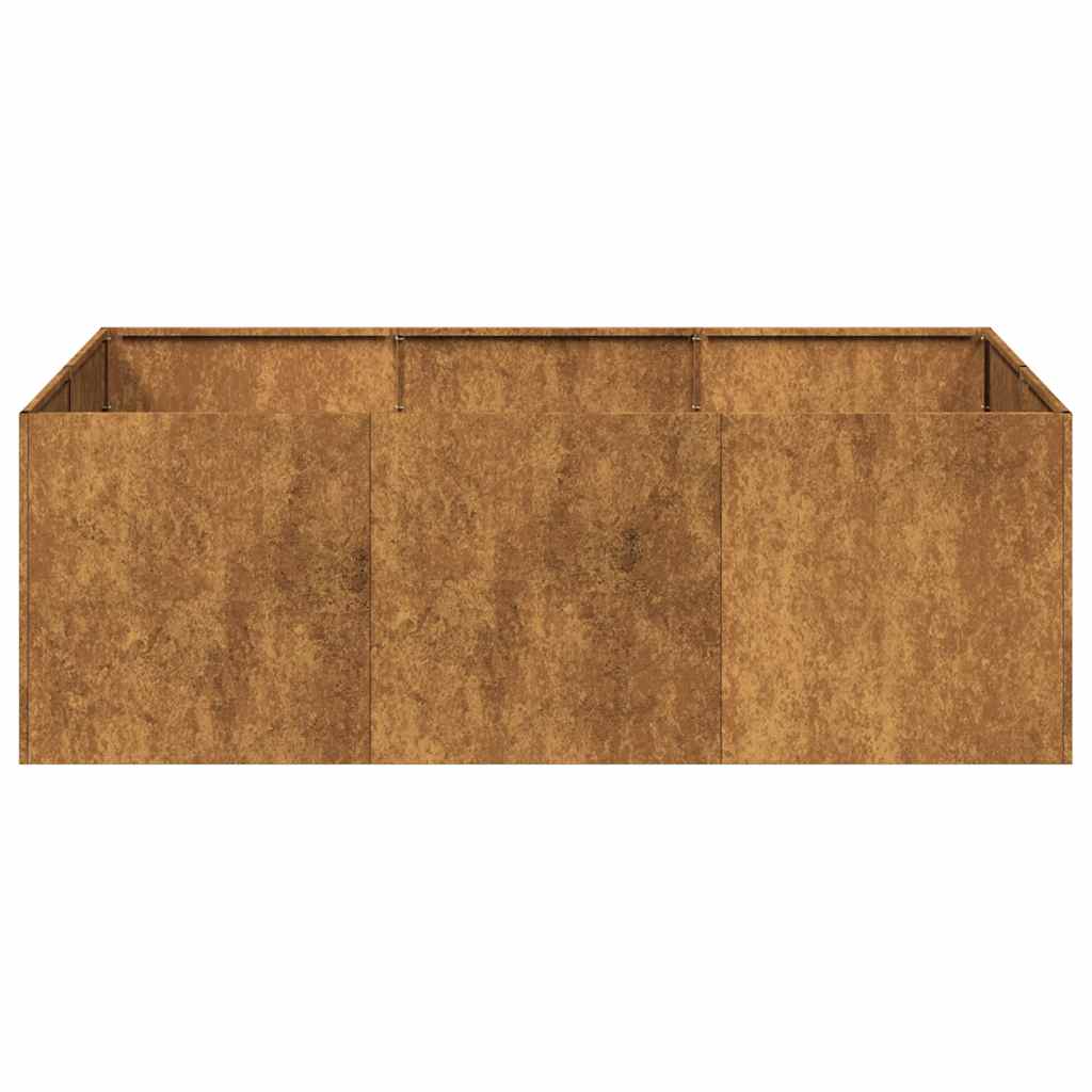 Pflanzkübel Rostig 120X80X40 Cm Wetterfester Stahl Verzinkter Stahl