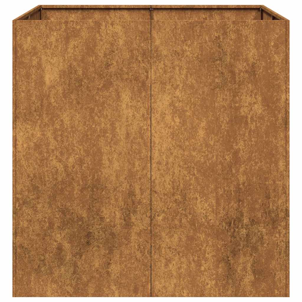 Pflanzkübel Rostig 80X80X80 Cm Wetterfester Stahl Verzinkter Stahl
