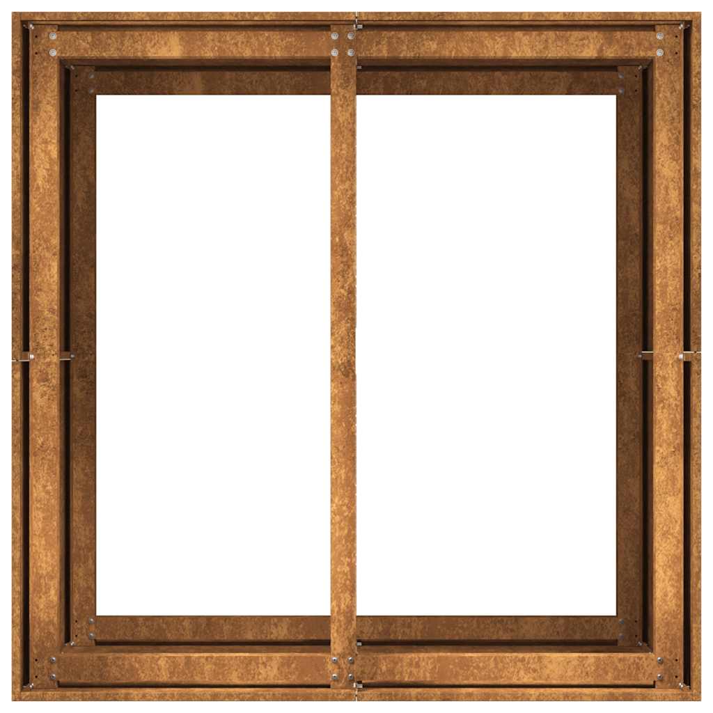 Pflanzkübel Rostig 80X80X80 Cm Wetterfester Stahl Verzinkter Stahl