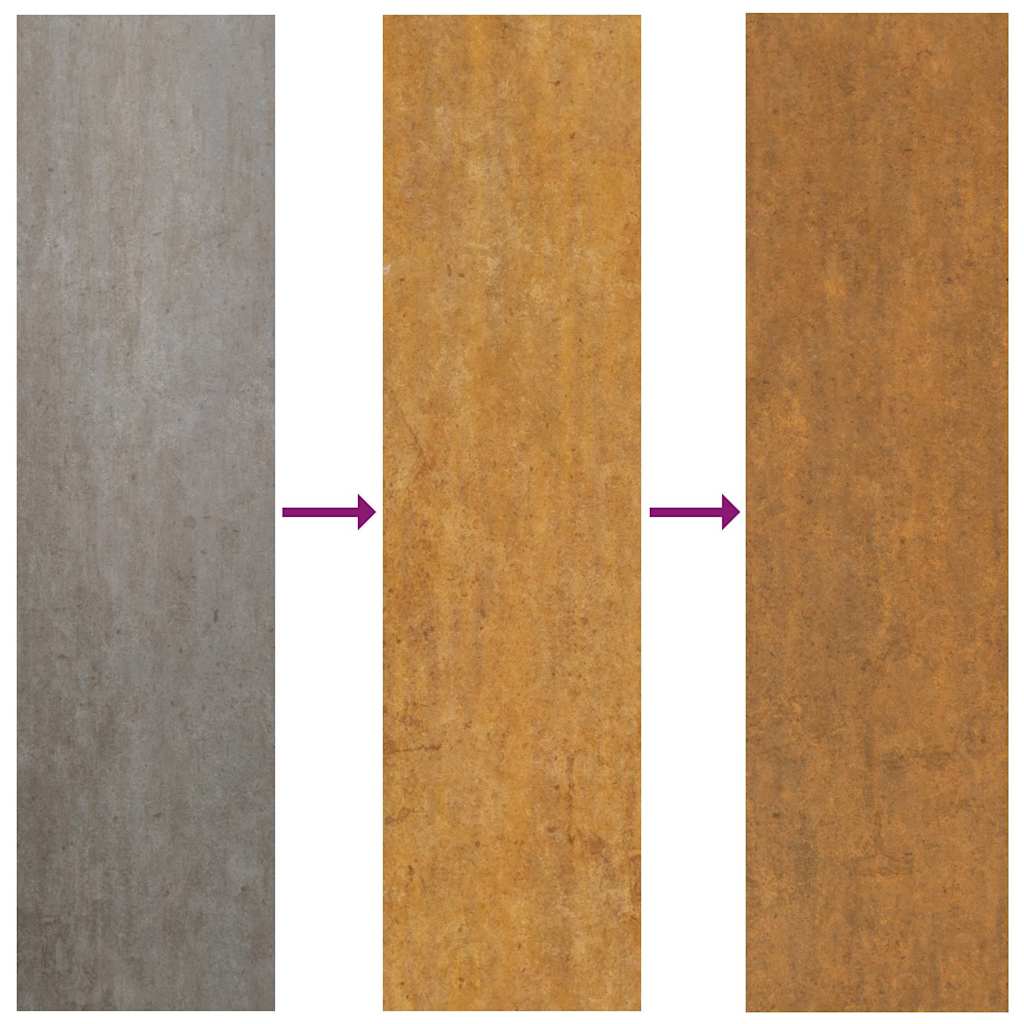 Pflanzkübel Rostig 80X80X80 Cm Wetterfester Stahl Verzinkter Stahl