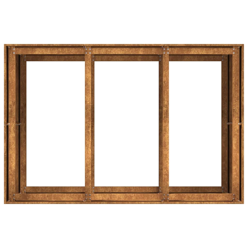 Pflanzkübel Rostig 120X80X80 Cm Wetterfester Stahl Verzinkter Stahl