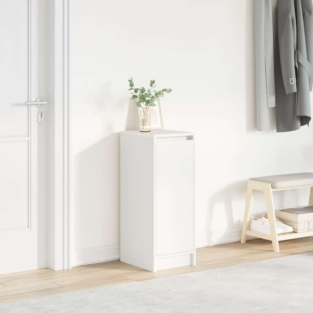Schuhschrank 29,5X34X76 Cm Holzwerkstoff Weiß