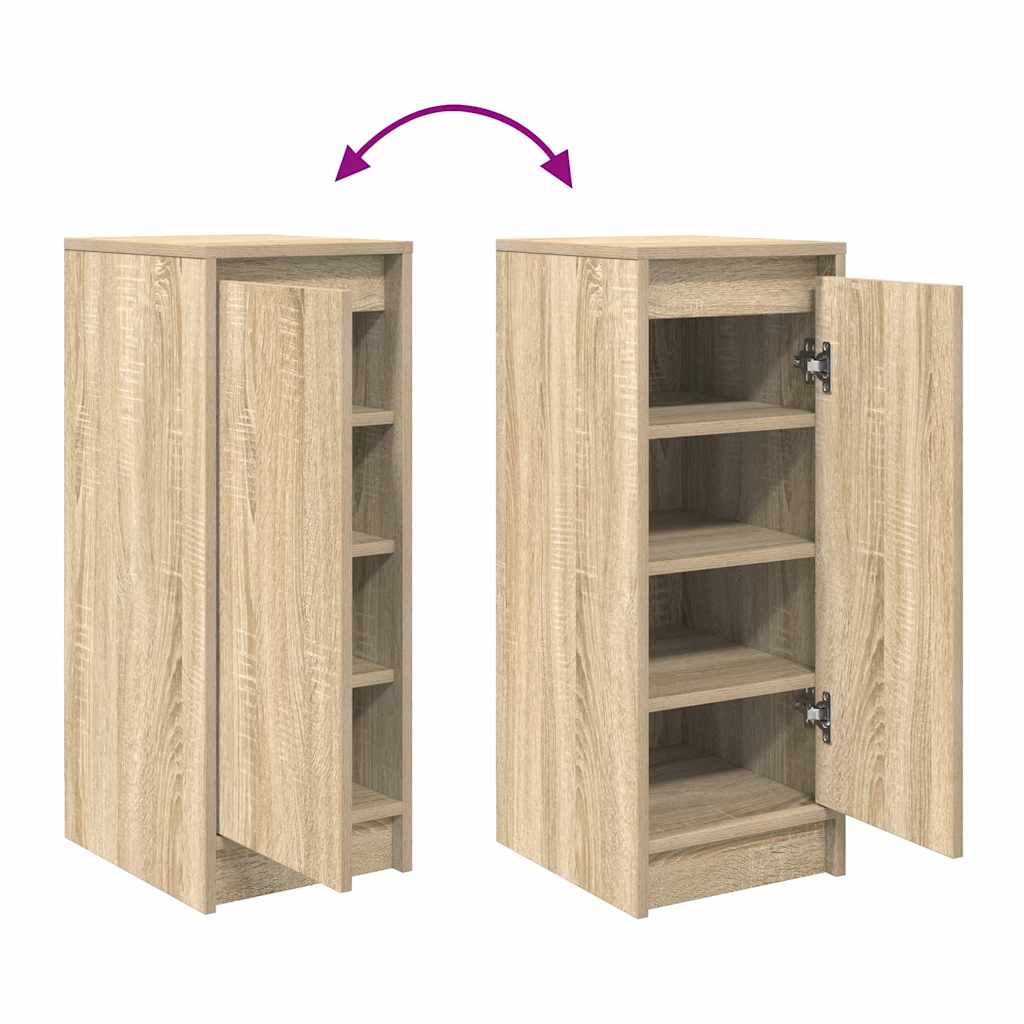 Schuhschrank Sonoma-Eiche 29,5X34X76 Cm Holzwerkstoff Sonoma Eiche