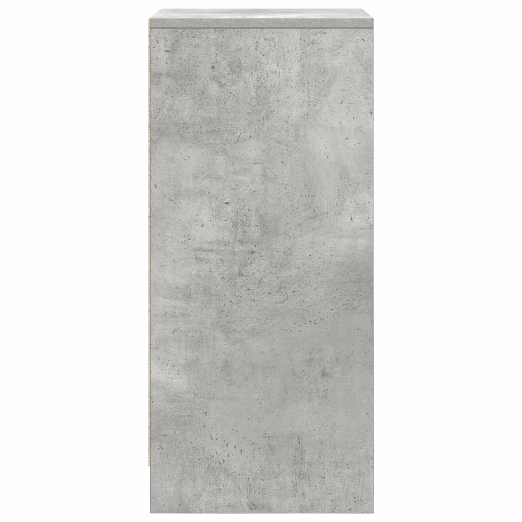 Schuhschrank 29,5X34X76 Cm Holzwerkstoff Betongrau