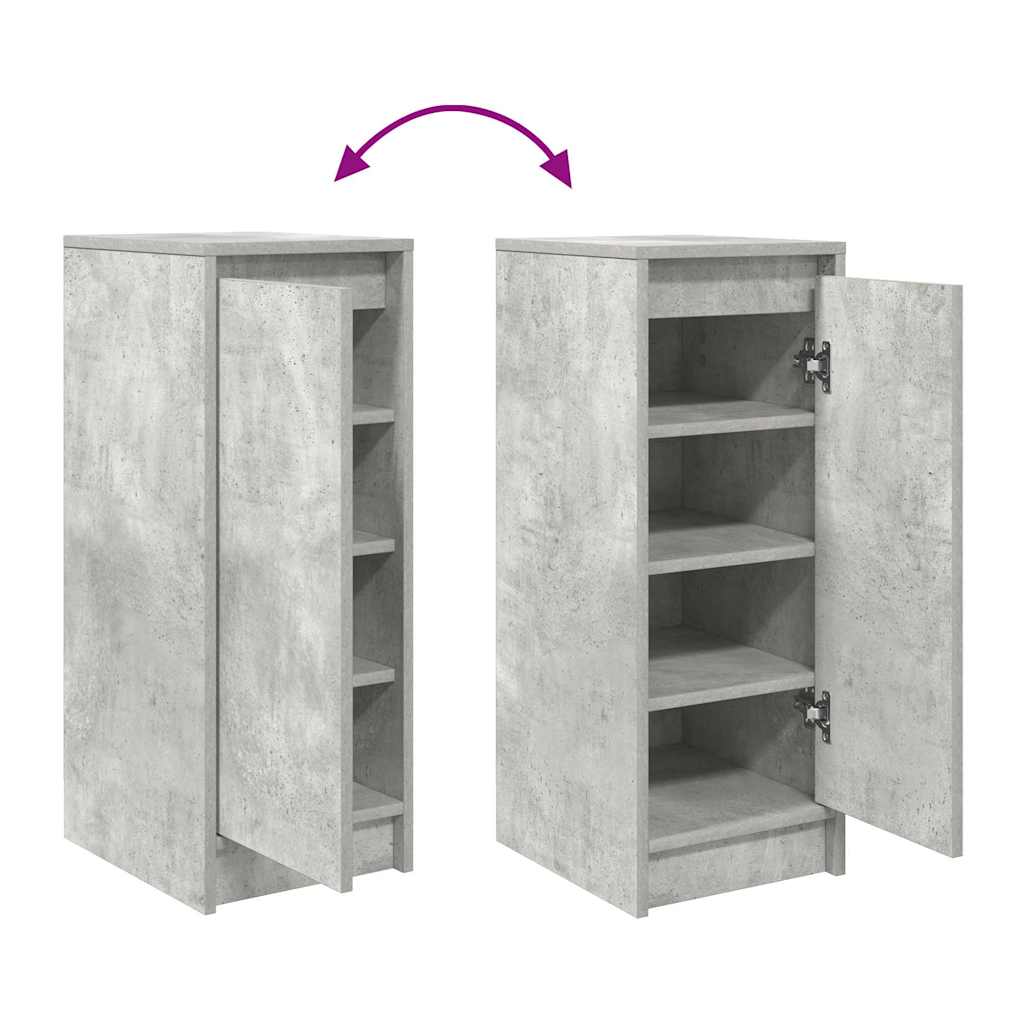 Schuhschrank 29,5X34X76 Cm Holzwerkstoff Betongrau