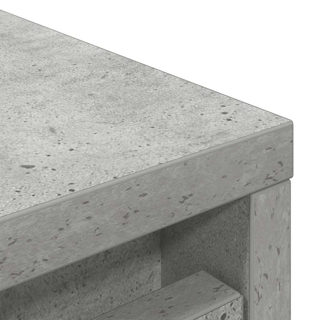 Schuhschrank 29,5X34X76 Cm Holzwerkstoff Betongrau
