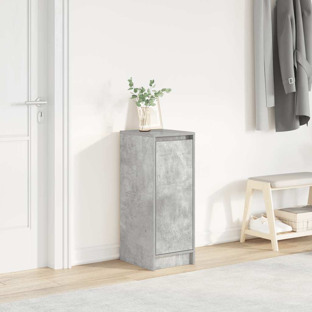 Schuhschrank 29,5X34X76 Cm Holzwerkstoff Betongrau