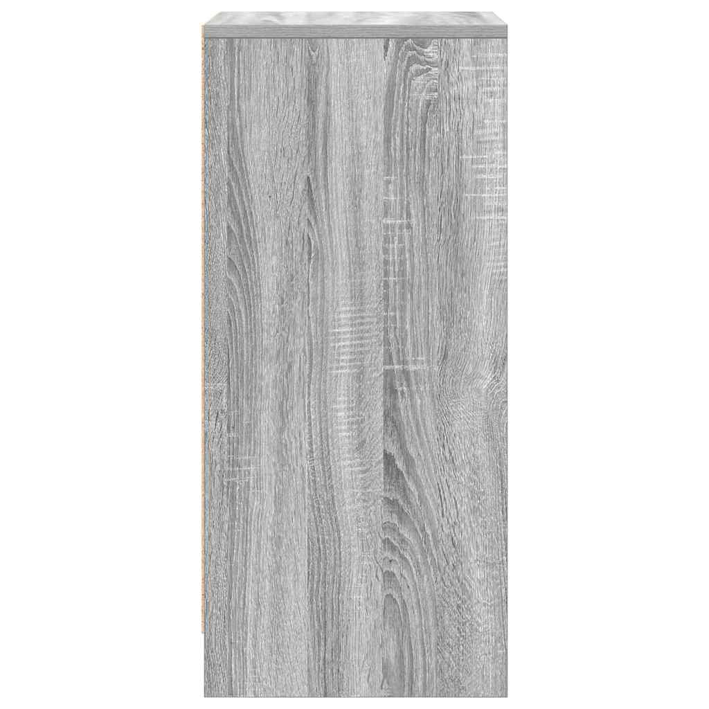 Schuhschrank 29,5X34X76 Cm Holzwerkstoff Grau Sonoma
