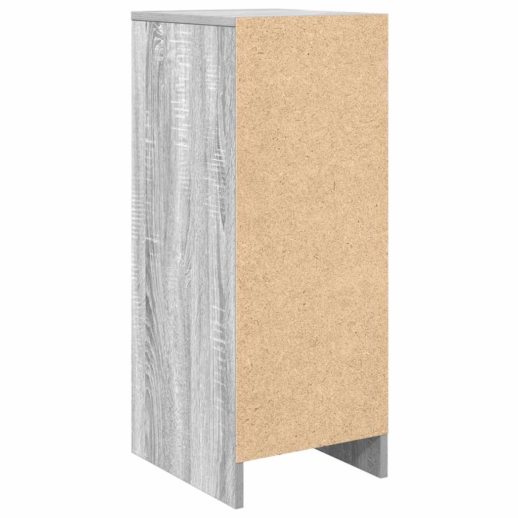 Schuhschrank 29,5X34X76 Cm Holzwerkstoff Grau Sonoma