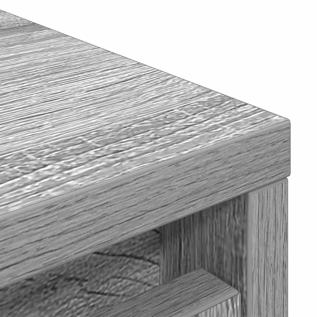 Schuhschrank 29,5X34X76 Cm Holzwerkstoff Grau Sonoma