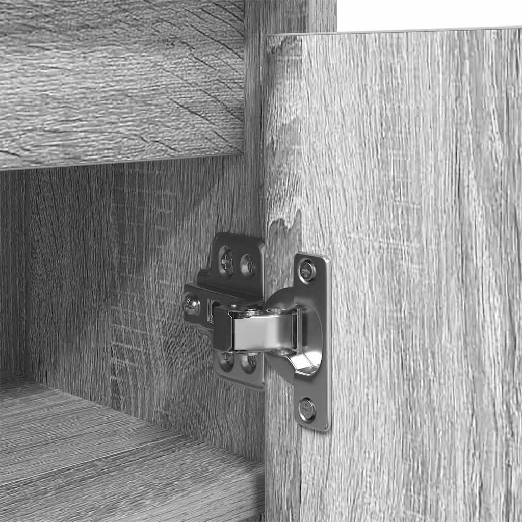 Schuhschrank 29,5X34X76 Cm Holzwerkstoff Grau Sonoma