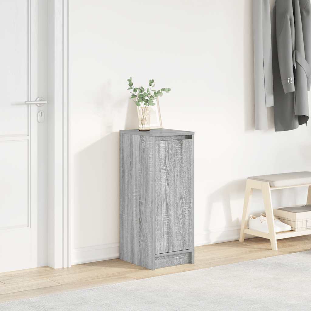 Schuhschrank 29,5X34X76 Cm Holzwerkstoff Grau Sonoma