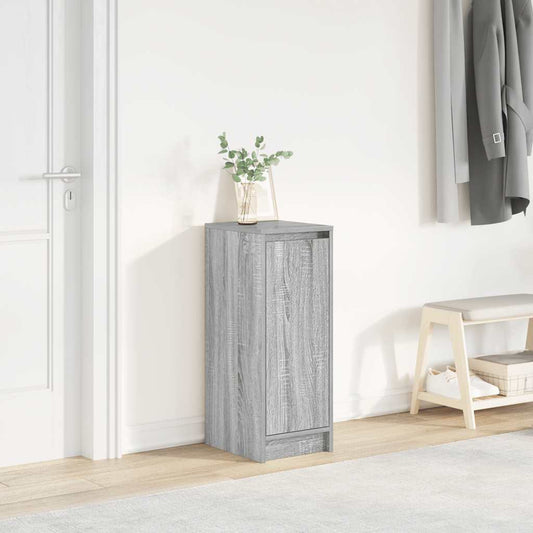 Schuhschrank 29,5X34X76 Cm Holzwerkstoff Grau Sonoma
