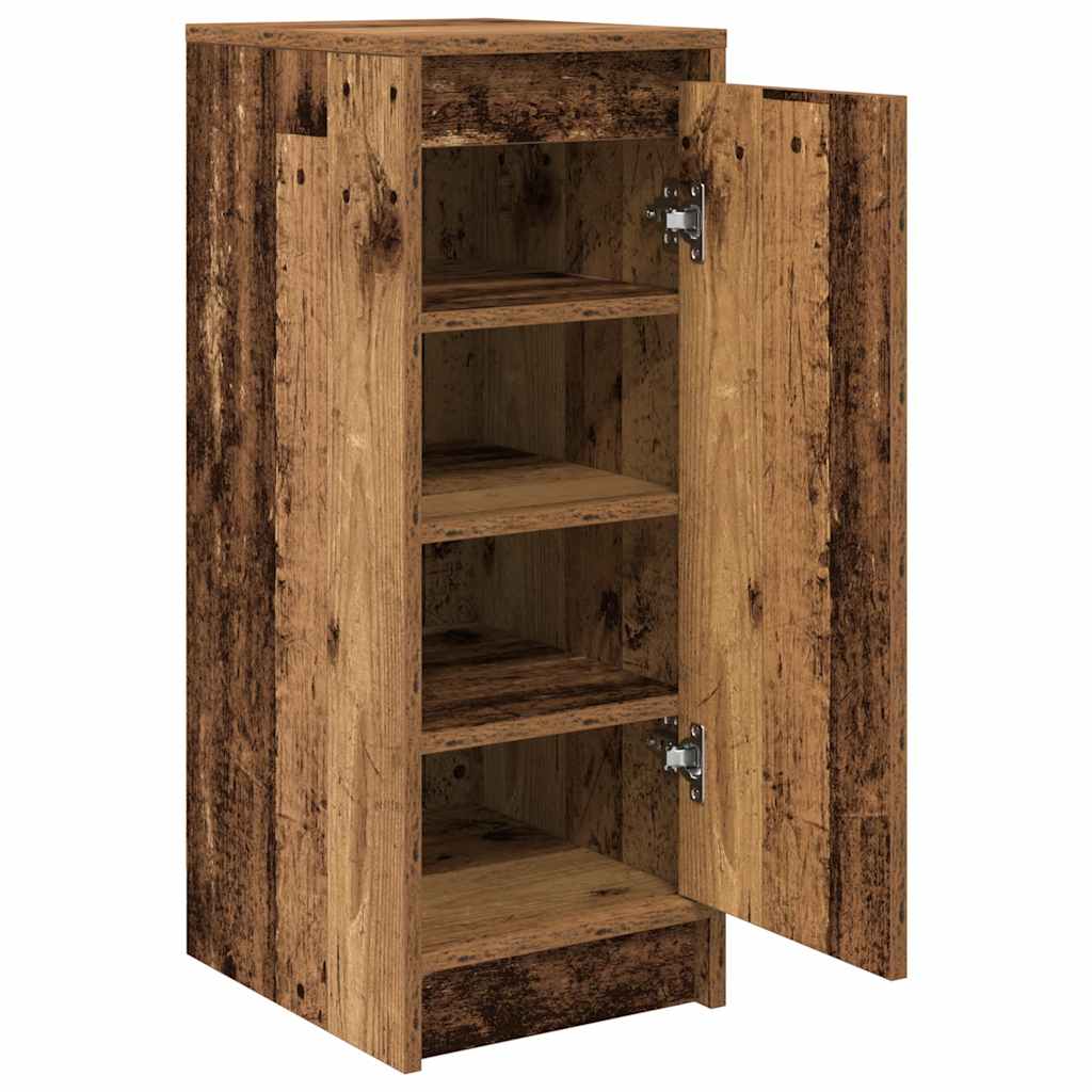 Schuhschrank -Optik 29,5X34X76 Cm Holzwerkstoff Altholz