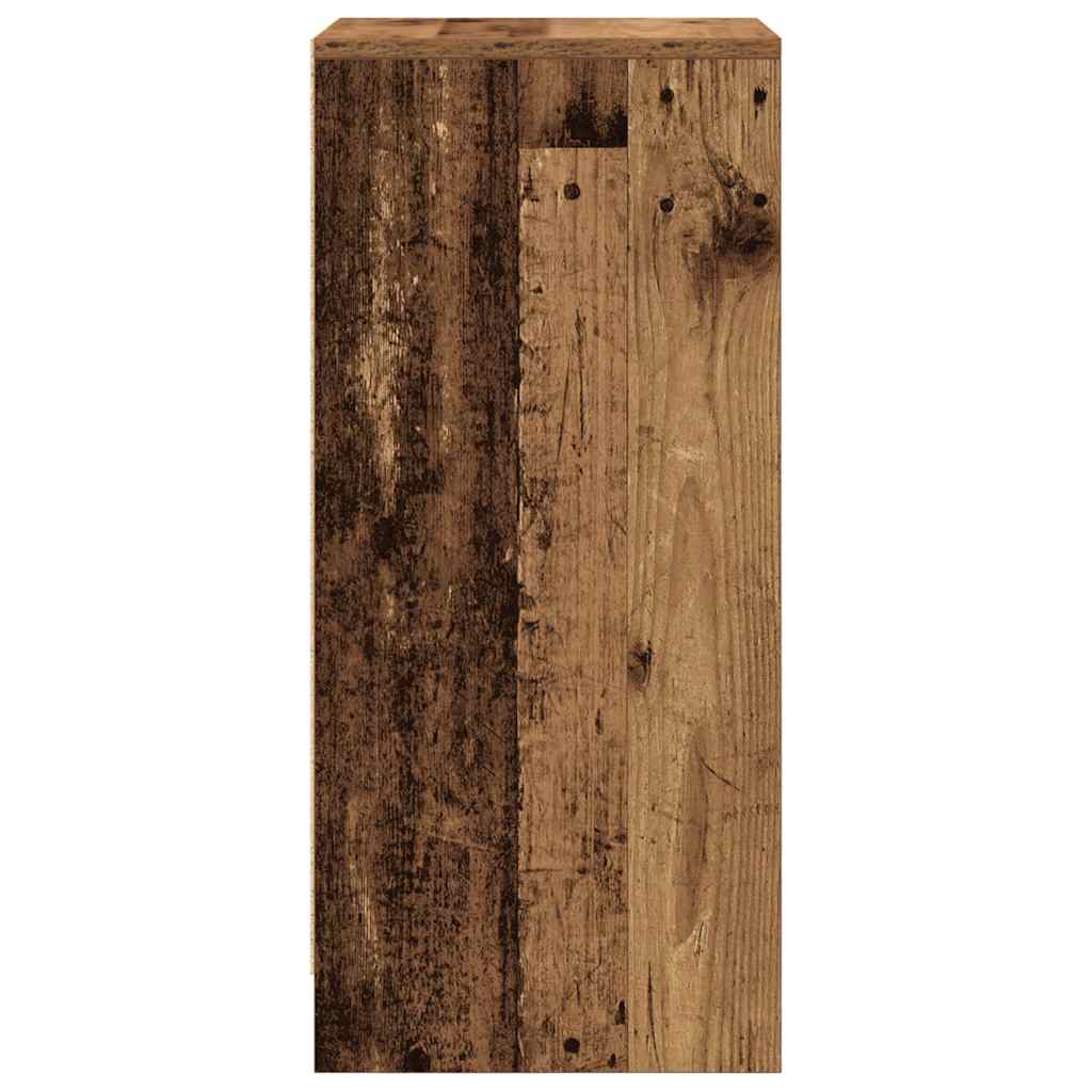 Schuhschrank -Optik 29,5X34X76 Cm Holzwerkstoff Altholz