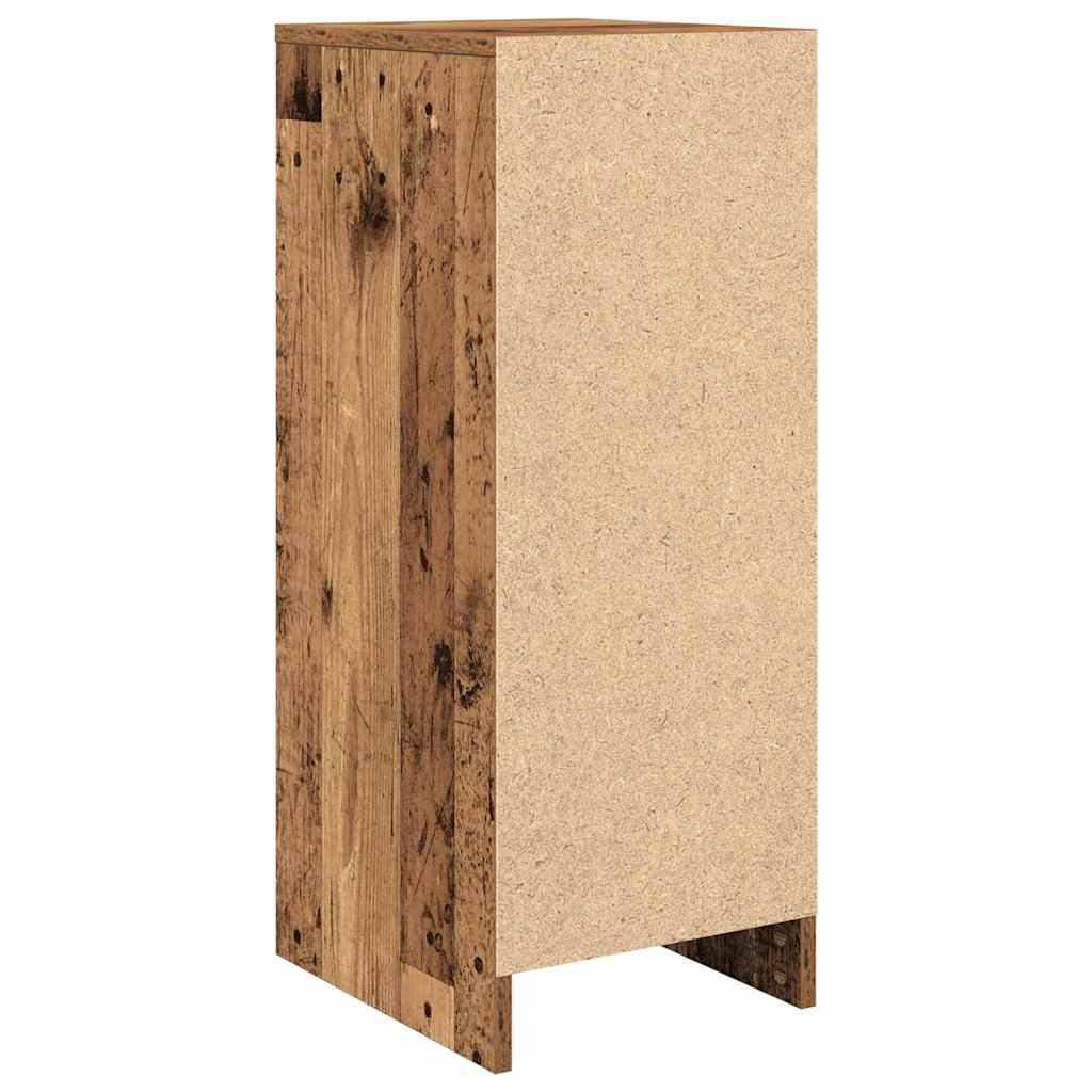 Schuhschrank -Optik 29,5X34X76 Cm Holzwerkstoff Altholz