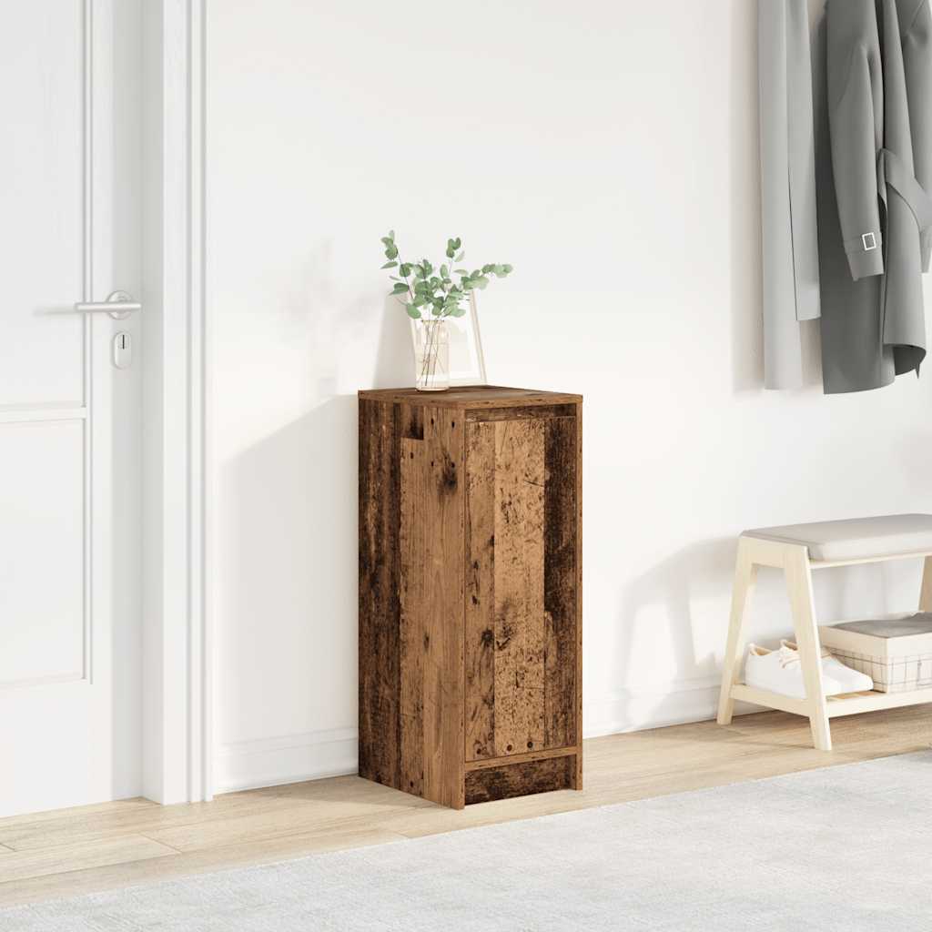Schuhschrank -Optik 29,5X34X76 Cm Holzwerkstoff Altholz