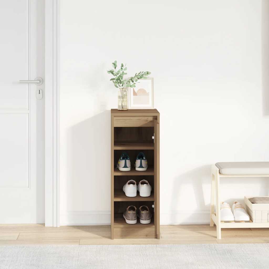Schuhschrank 29,5X34X76 Cm Holzwerkstoff Artisan-Eiche