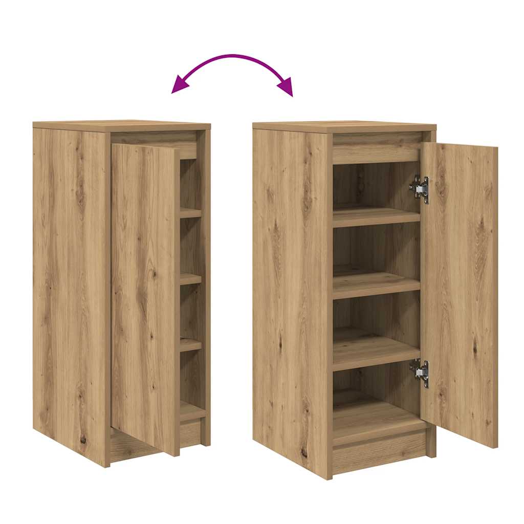 Schuhschrank 29,5X34X76 Cm Holzwerkstoff Artisan-Eiche