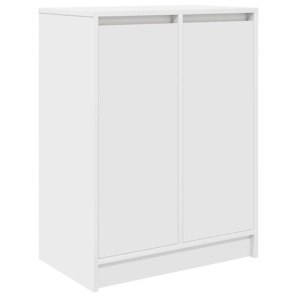 Schuhschrank 57X34X76 Cm Holzwerkstoff Weiß