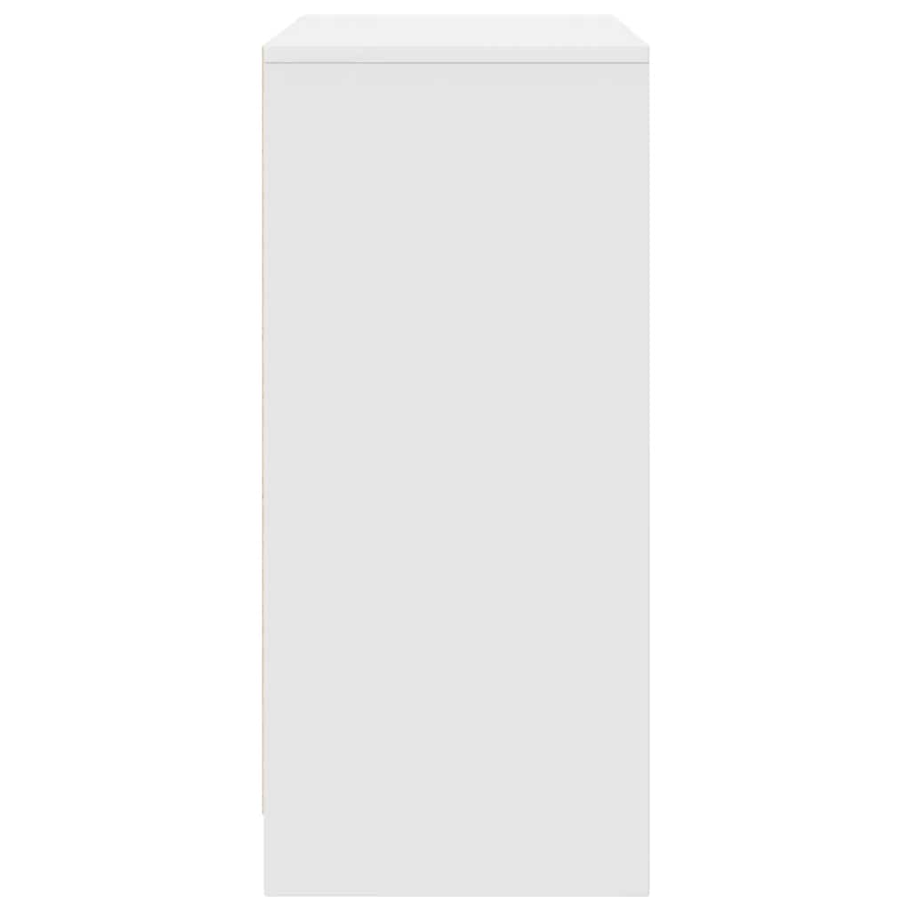 Schuhschrank 57X34X76 Cm Holzwerkstoff Weiß