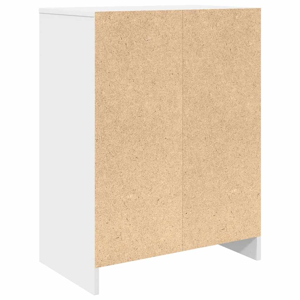Schuhschrank 57X34X76 Cm Holzwerkstoff Weiß