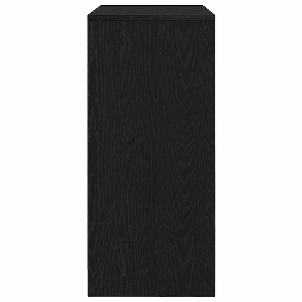 Schuhschrank Schwarz Eichen-Optik 57X34X76 Cm Holzwerkstoff Schwarze Eiche