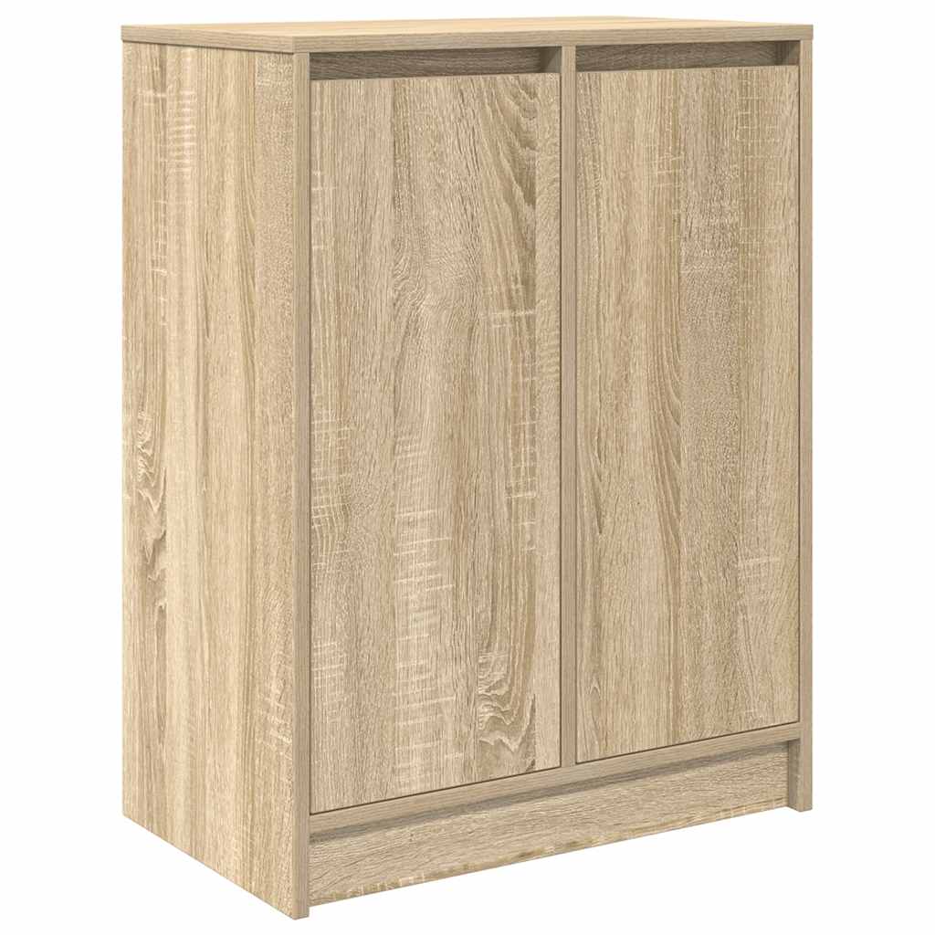 Schuhschrank Sonoma-Eiche 57X34X76 Cm Holzwerkstoff Sonoma Eiche