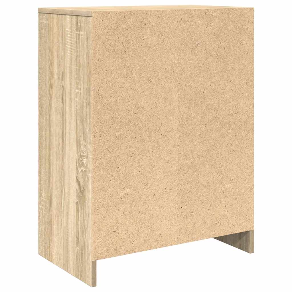 Schuhschrank Sonoma-Eiche 57X34X76 Cm Holzwerkstoff Sonoma Eiche