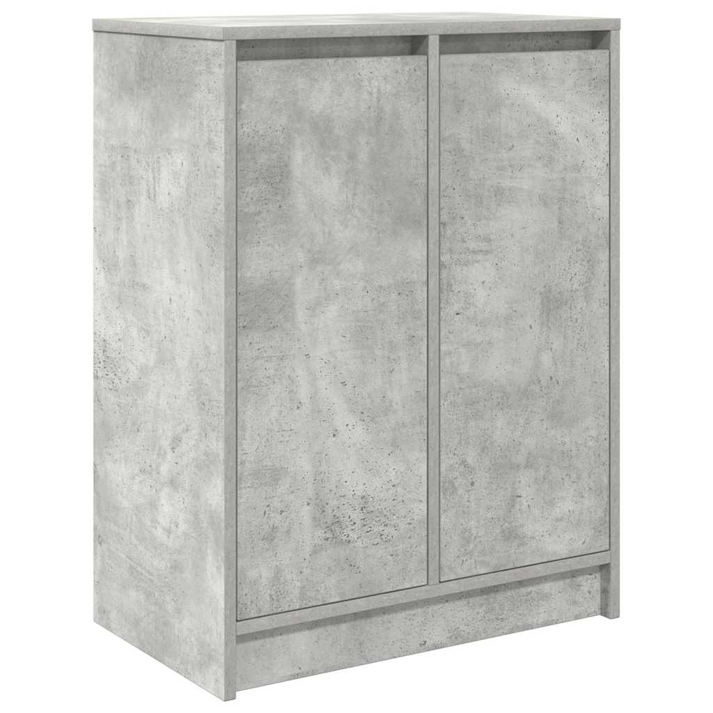 Schuhschrank 57X34X76 Cm Holzwerkstoff Betongrau