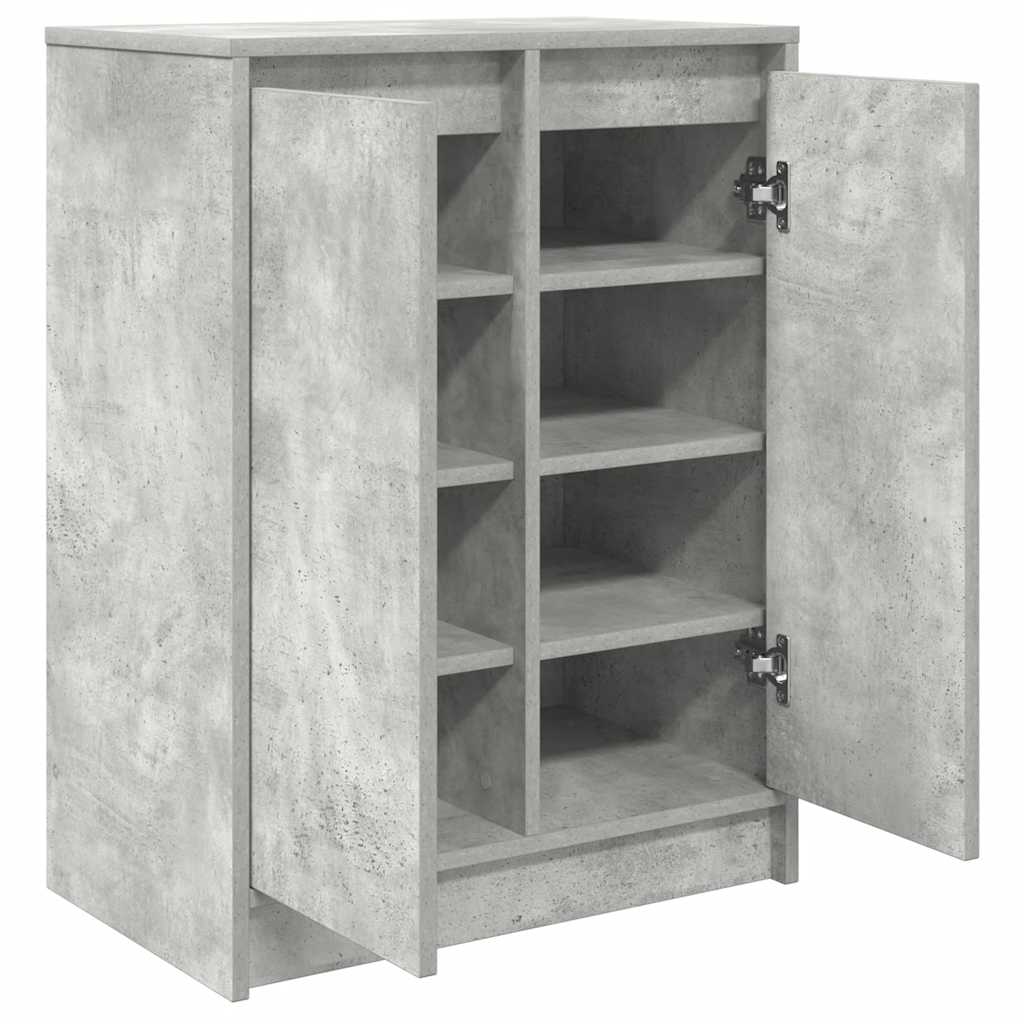 Schuhschrank 57X34X76 Cm Holzwerkstoff Betongrau