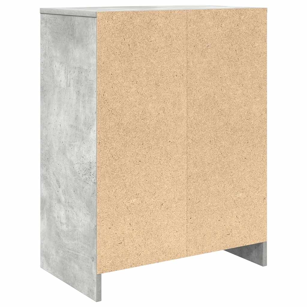 Schuhschrank 57X34X76 Cm Holzwerkstoff Betongrau