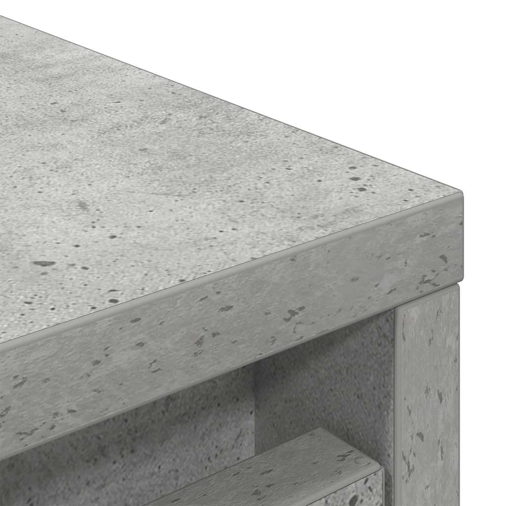 Schuhschrank 57X34X76 Cm Holzwerkstoff Betongrau