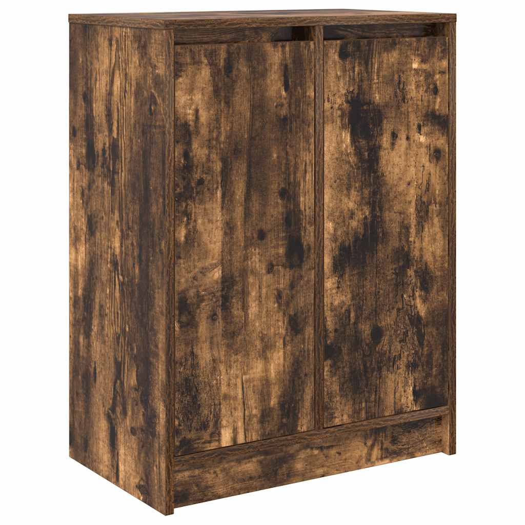Schuhschrank 57X34X76 Cm Holzwerkstoff Räuchereiche