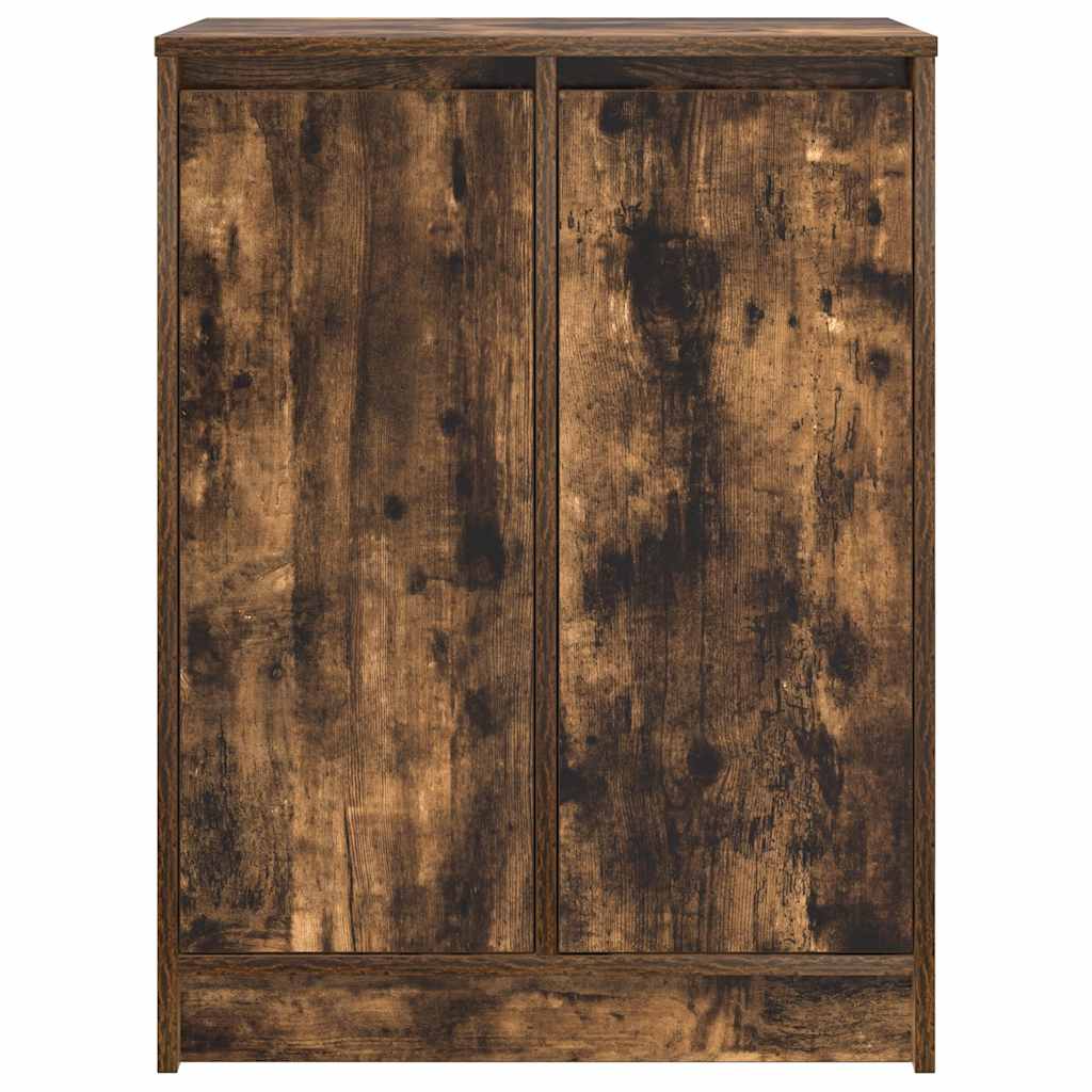 Schuhschrank 57X34X76 Cm Holzwerkstoff Räuchereiche