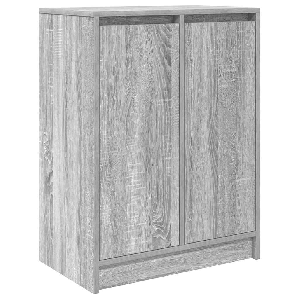 Schuhschrank 57X34X76 Cm Holzwerkstoff Grau Sonoma