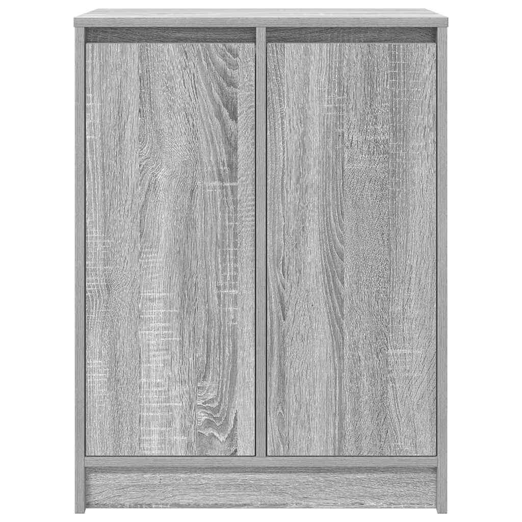 Schuhschrank 57X34X76 Cm Holzwerkstoff Grau Sonoma