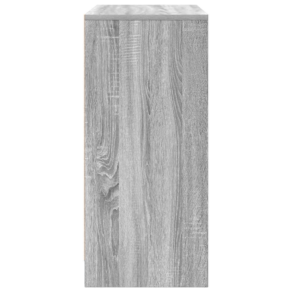 Schuhschrank 57X34X76 Cm Holzwerkstoff Grau Sonoma