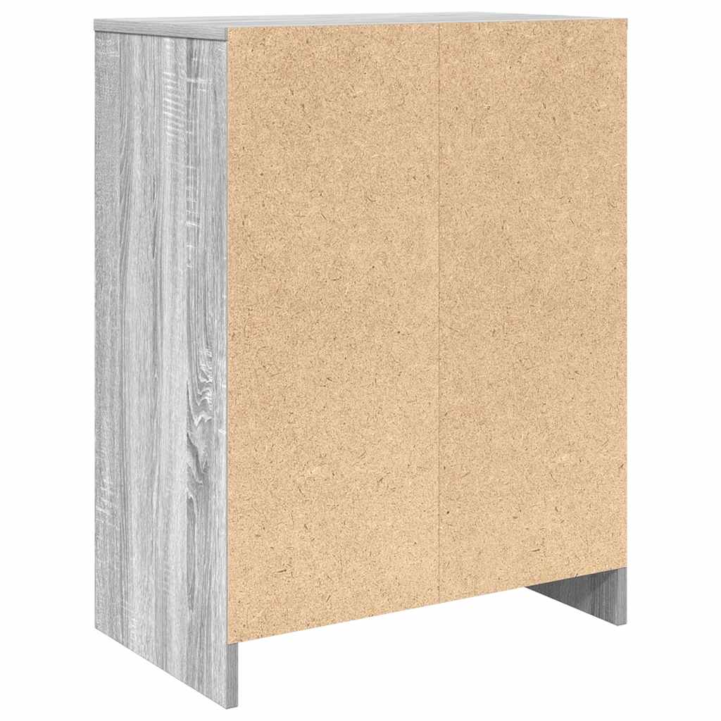 Schuhschrank 57X34X76 Cm Holzwerkstoff Grau Sonoma
