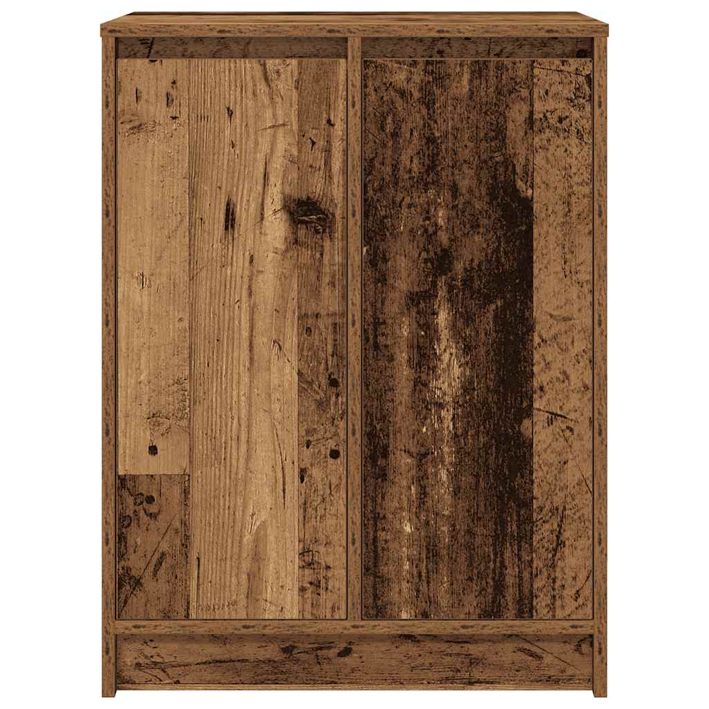 Schuhschrank -Optik 57X34X76 Cm Holzwerkstoff Altholz