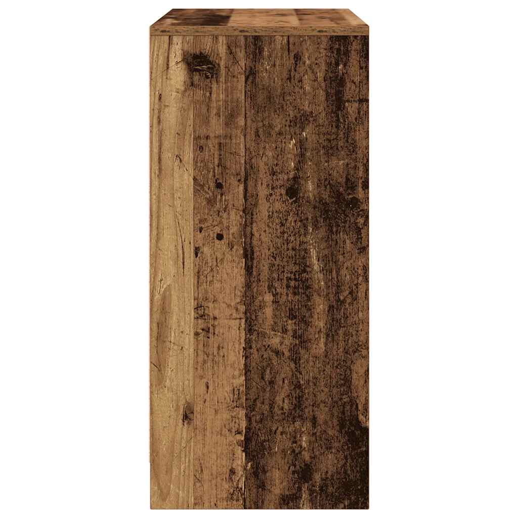 Schuhschrank -Optik 57X34X76 Cm Holzwerkstoff Altholz
