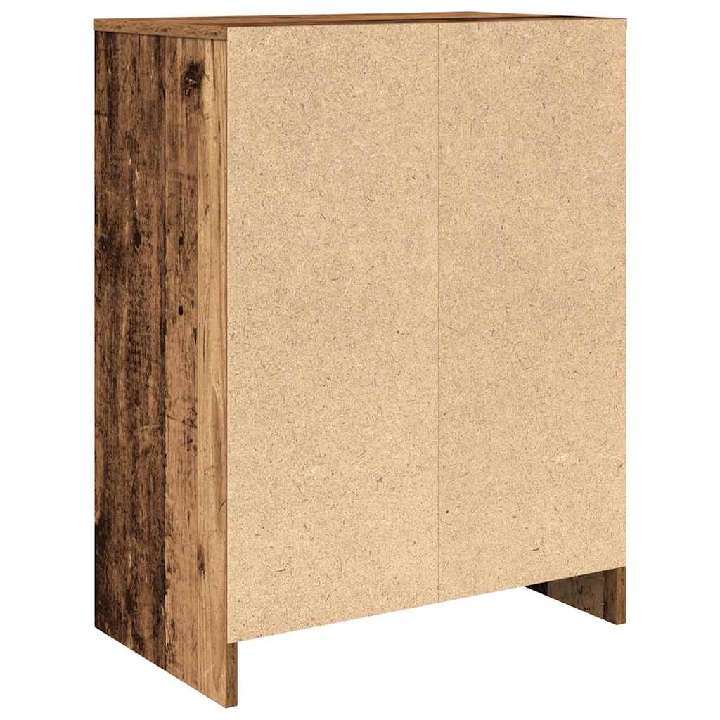 Schuhschrank -Optik 57X34X76 Cm Holzwerkstoff Altholz