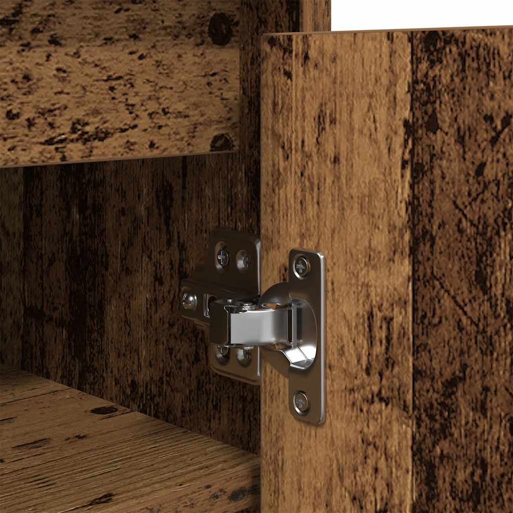 Schuhschrank -Optik 57X34X76 Cm Holzwerkstoff Altholz