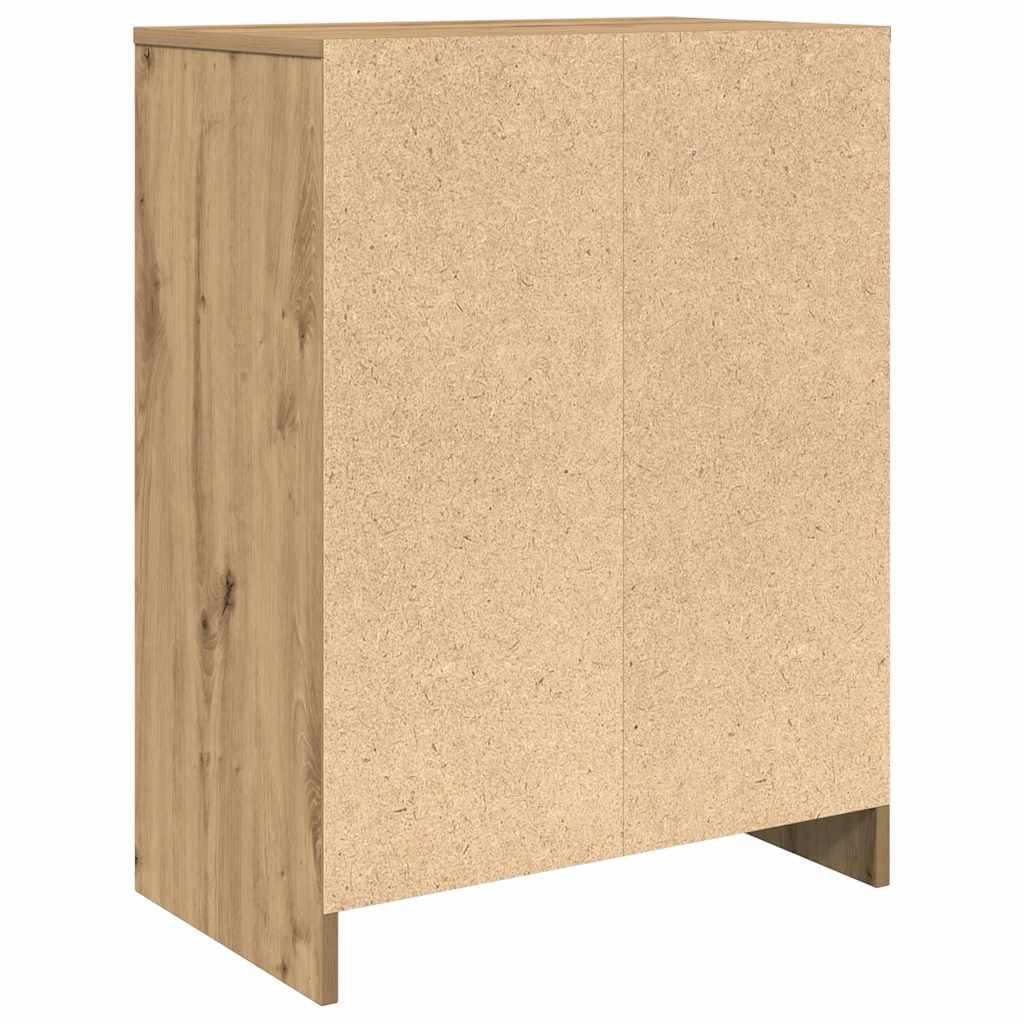 Schuhschrank 57X34X76 Cm Holzwerkstoff Artisan-Eiche