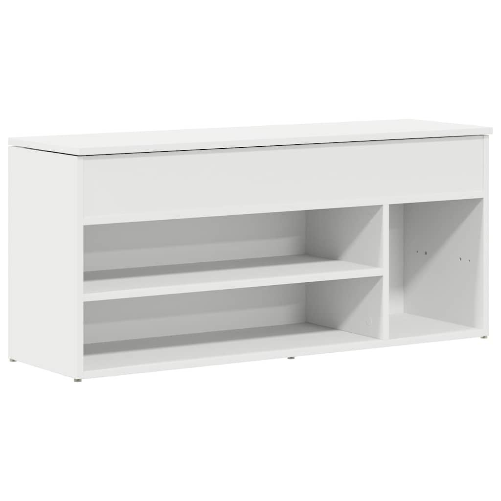 Schuhbank 102X30,5X45 Cm Holzwerkstoff Weiß