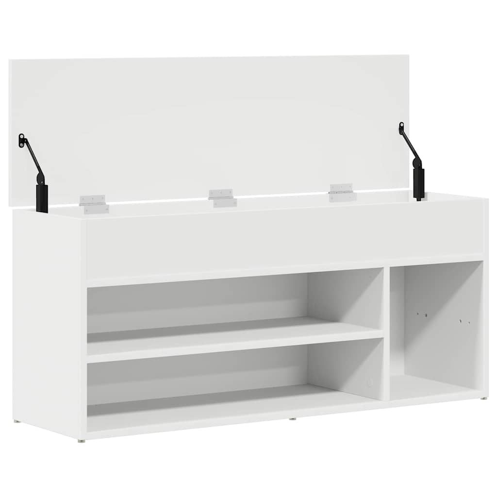 Schuhbank 102X30,5X45 Cm Holzwerkstoff Weiß