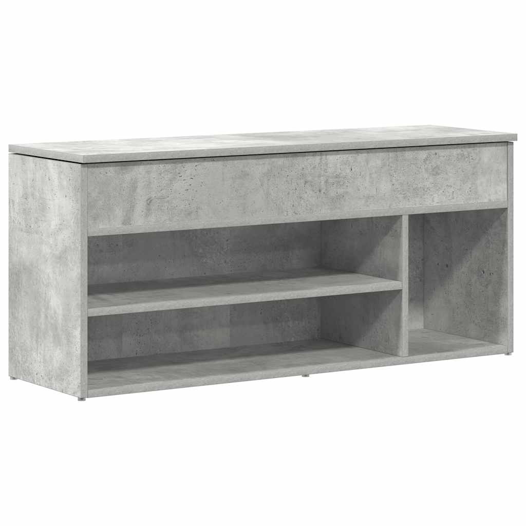 Schuhbank 102X30,5X45 Cm Holzwerkstoff Betongrau