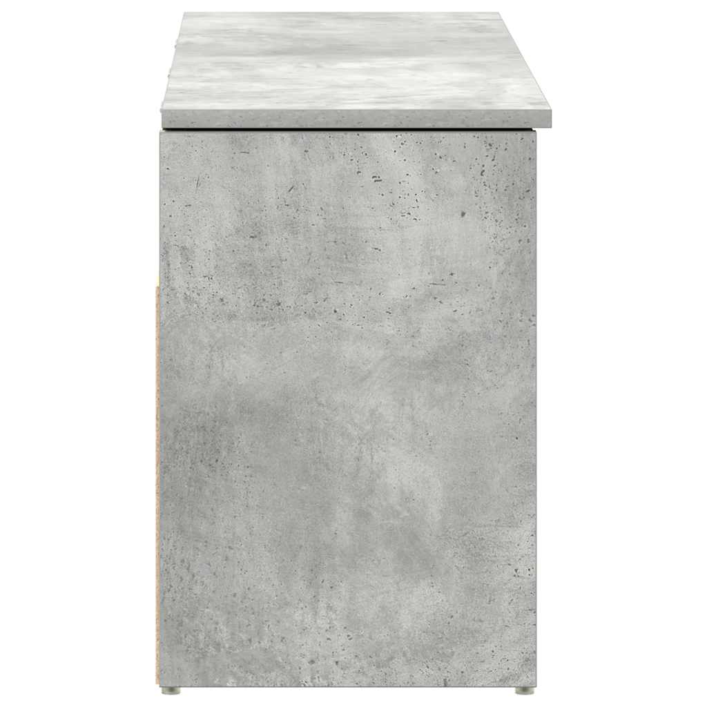 Schuhbank 102X30,5X45 Cm Holzwerkstoff Betongrau